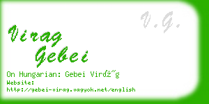 virag gebei business card